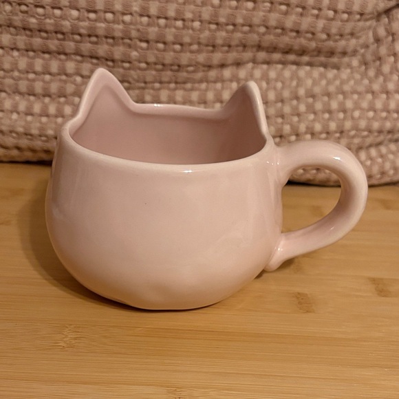 Adorable Cat Face Ceramic Mug - Pink - Picture 3 of 3